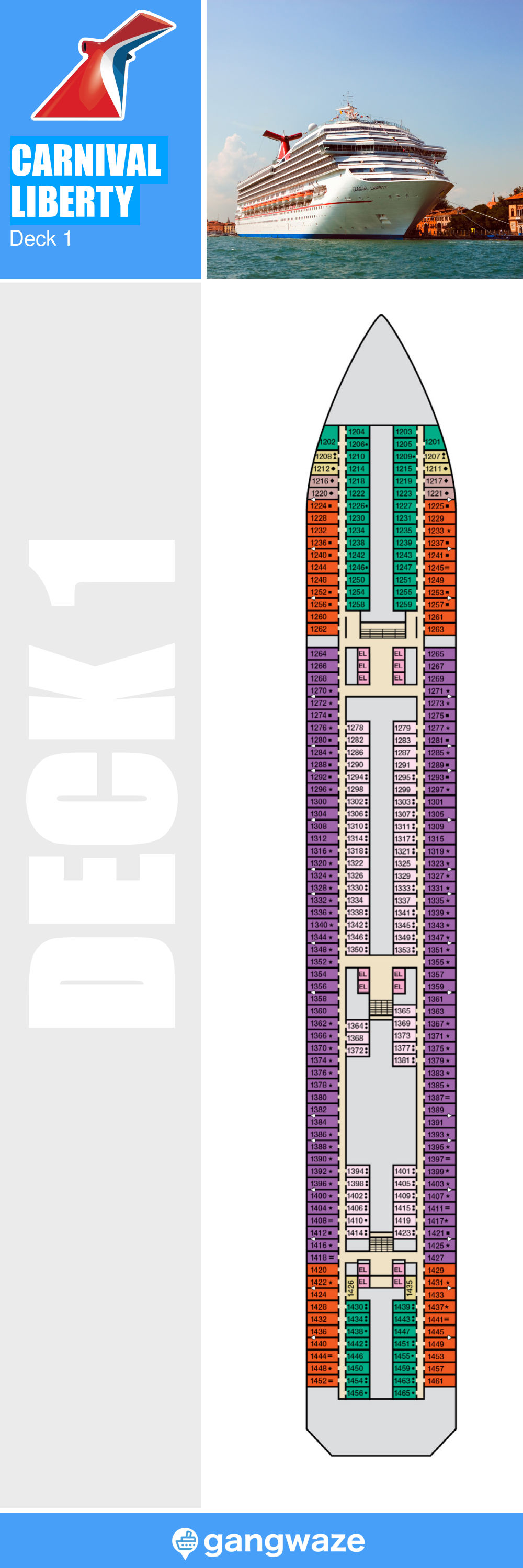 carnival cruise liberty floor plan